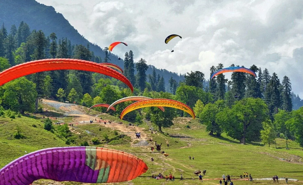 manali paragliding rate, paragliding charges in manali, paragliding charges in manali, 